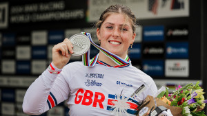 Hutt delivers silver service at 2024 UCI BMX Racing World Championships