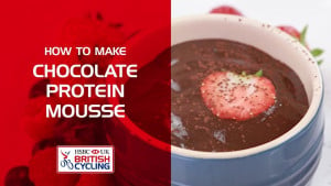 Chocolate protein mousse