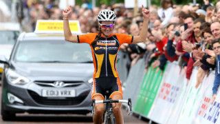 Lizzie Armitstead winning the 2014 National Road Championships in Glasgow