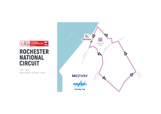National Circuit Championships 2019 route in Rochester.