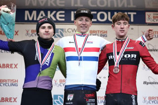 2022 National Cyclo-cross Championships podium, Elite Men