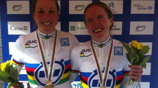 Lora Turnham and Corrine Hall win tandem time trial world title