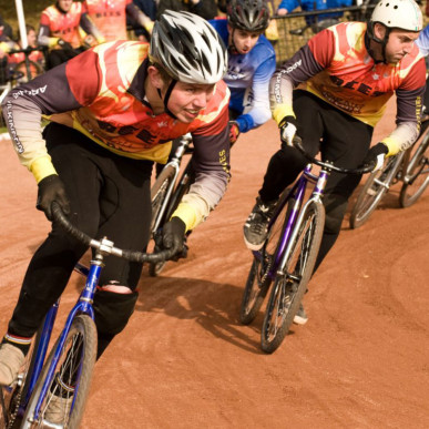 The cycle speedway rider