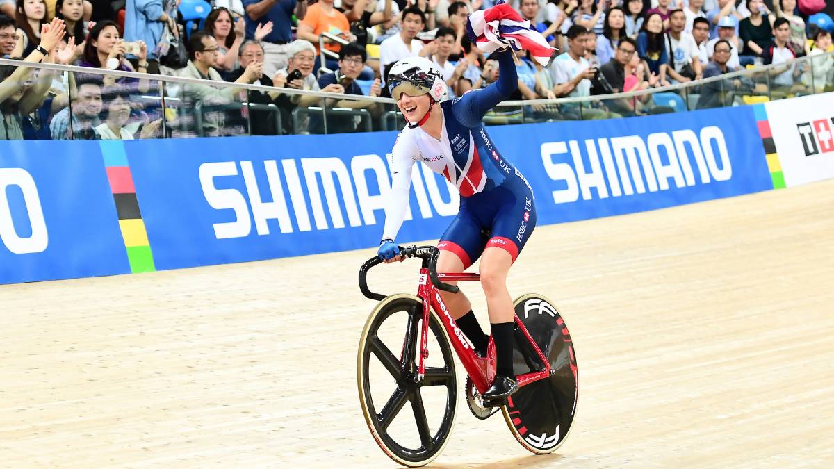 Gbs Barker Wins Gold In Epic Points Race At Uci Track Cycling for Cycling World