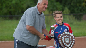 Terry Ashford awarded the Wilkinson Sword for services to Cycle Speedway