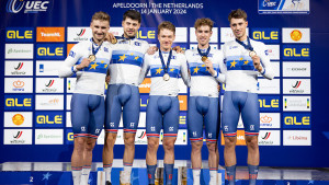 Men&amp;#039;s team pursuit squad take first European title in nine years on day two of 2024 UEC Track Elite European Championships