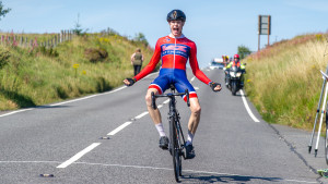 Gloag times his sprint to take stage two of Junior Tour of Wales