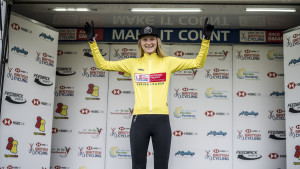 A &amp;lsquo;dream come true&amp;rsquo; to hold the the leader&amp;rsquo;s jersey says Sophie Thackray