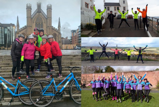 Picture collage of four images, each from Breeze rides in Scotland