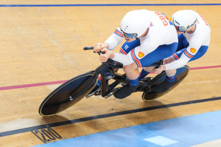 James Ball and Steffan Lloyd take the silver medal in the men's tandem 1km TT