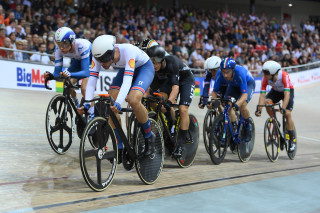 Ethan Vernon bronze in men's elimination race