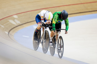 Amelia Cass in the women's C2 individual pursuit at the 2024 UCI Para-cycling track World Championships