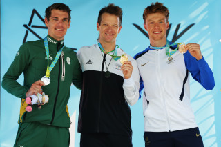 finn crockett commonwealth games podium