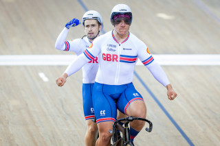 Neil Fachie and Matt Rotherham win the world championships men's tandem sprint