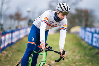 Thomas Mein competes in the elite men's cyclo-cross world championships 2023