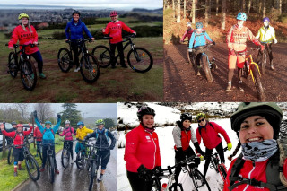 Picture collage of four images, each from Breeze rides in Scotland