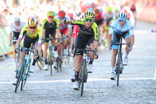 Matteo Trentin wins Stage Two in the Scottish Borders