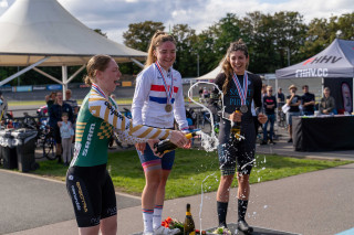 women's omnium podium