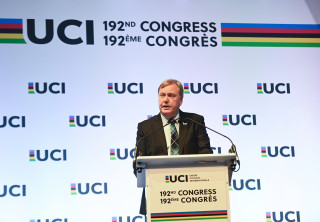 Bob Howden at the 192nd UCI Congress at the UCI Cycling World Championships in Glasgow