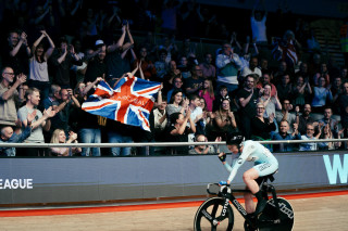 Katie Archibald at the UCI Track Champions League