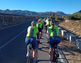 GBCT riders in a group while on a training camp abroad