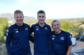 Will (centre) with GBCT support team members