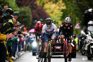 Anna Henderson in the women's elite road race at the 2024 UCI Road World Championships