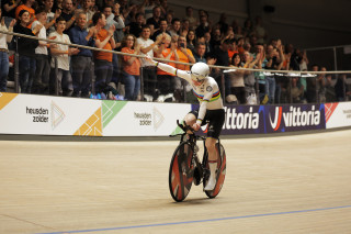 Anna Morris wins the women's IP at the 2025 UEC Track Elite European Championships