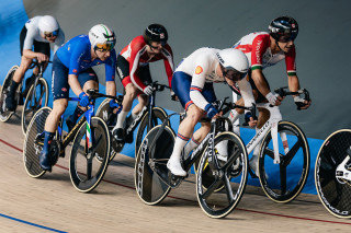Noah Hobbs in the men's omnium at the 2025 UEC Track Elite European Championships