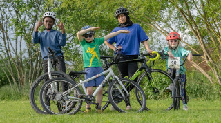 Kids in cycling kit ready for a Summer of Cycling