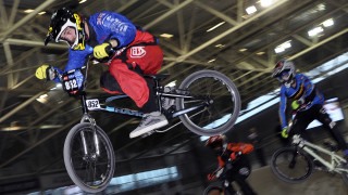 Racing at the 2016 HSBC UK | BMX National Series in Manchester 
