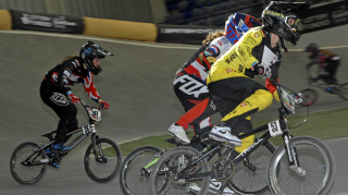 Women's racing at the 2016 HSBC UK | BMX National Series in Manchester 