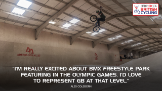 British BMX Freestyle Park rider Alex Coleborn excited about the sport joining the Olympics