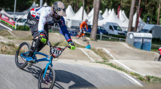 Kyle Evans rode to fourth place in Belgium