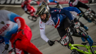 Tre Whyte in the first round of the UCI BMX Supercross World Cup