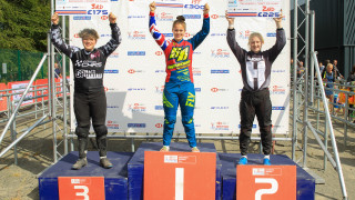 Women's podium in Glasgow