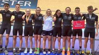 Jessie Ansell at the National Cycling Centre in Manchester