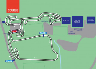 Course Map for 2013/14 British Cycling National Trophy Cyclo-Cross round 1 in Abergavenny
