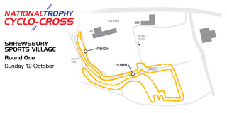 2014-15 British Cycling National Trophy Cyclo-cross - Venue map - Round one