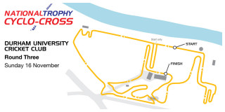 British Cycling National Trophy Cyclo-cross Series - Round 3 -Durham - Map