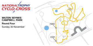 2014-15 British Cycling National Trophy Cyclo-cross - Venue map - Round four