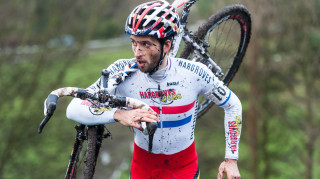 Ian Field at round five of the 2014/15 British Cycling National Trophy Cyclo-cross Series in Bradford