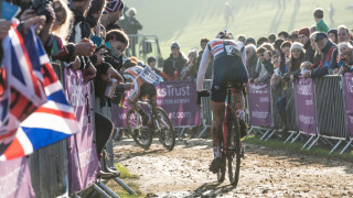 Amira Mellor at the 2014 UCI Cyclo-cross World Cup in Milton Keynes, United Kingdom.