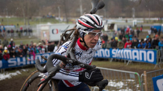 Helen Wyman at the 2015 UCI Cyclo-cross World Championships in Tabor, Czech Republic