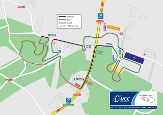 2015 UEC European Cyclo-cross Championships course map