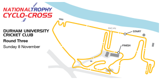 2015/16 British Cycling National Trophy Cyclo-cross Series - Durham course map.