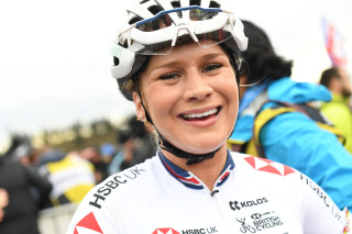 Evie Richards at the 2020 UCI Cyclo-Cross World Championships.