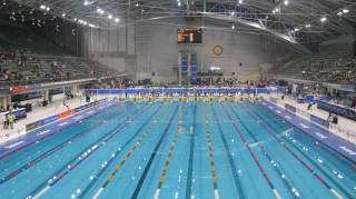 The Olympic swimming pool, Sydney. Image: Wikipedia Commons