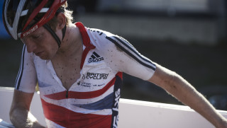 Great Britain's Grant Ferguson at the 2014 UCI Mountain Bike World Championships
