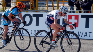 Megan Barker at the 2014 UCI Road World Championships in Spain